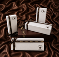 Beautiful box & ribboned Cake Caddy packaging